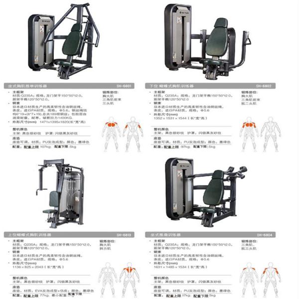 舒华 SH-6813 上位蝴蝶式胸肌训练器 商用健身房力量训练器