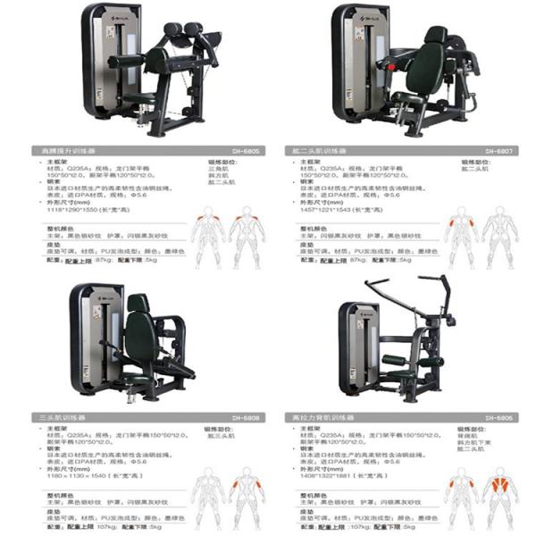 舒华 SH-6813 上位蝴蝶式胸肌训练器 商用健身房力量训练器