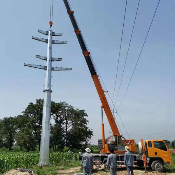 益明电力 15米电力钢杆 18米钢杆 多边形钢制电线杆电杆